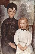 Amedeo Modigliani Zwei Madchen painting